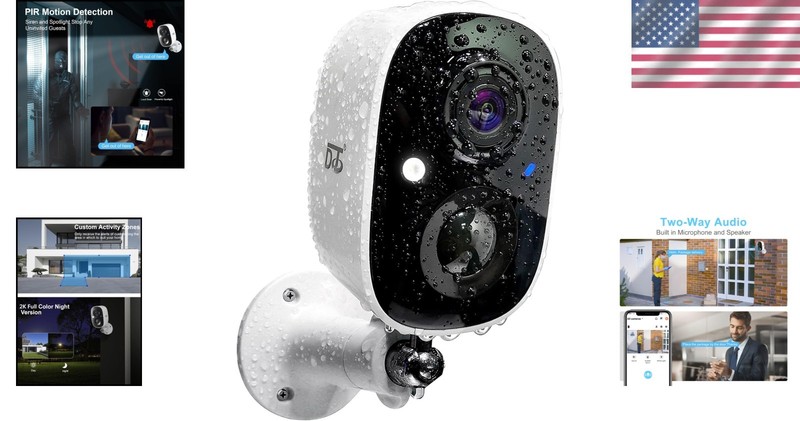 Waterproof Wireless Security Camera - 2K HD Night Vision, Easy Installation gallery