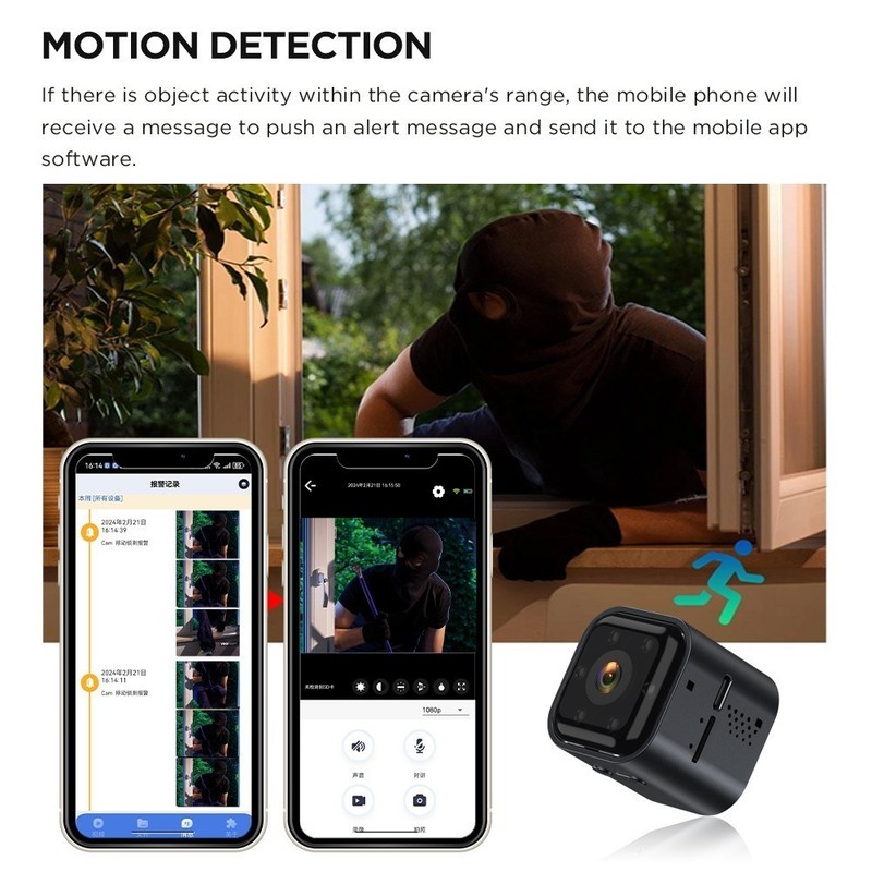 Mini Camara Oculta Espia De Seguridad Wifi 1080P Inalambrica Con Audio Y Video gallery