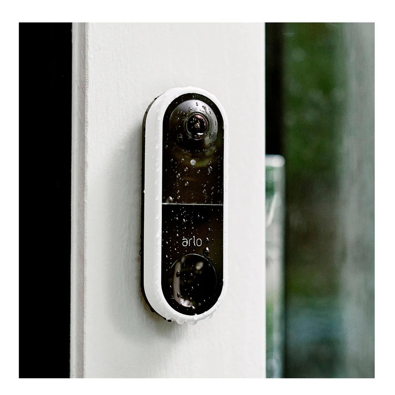 Arlo Essential Wired Doorbell White and 3 Pack Indoor Camera Starter Kit gallery