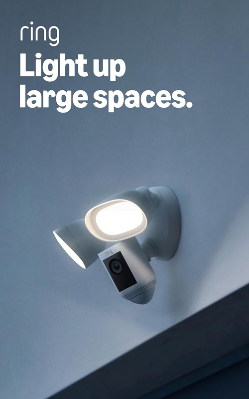Floodlight Cam Wired Pro, Home or Business Security, Retinal 2K Video, Color Nig
