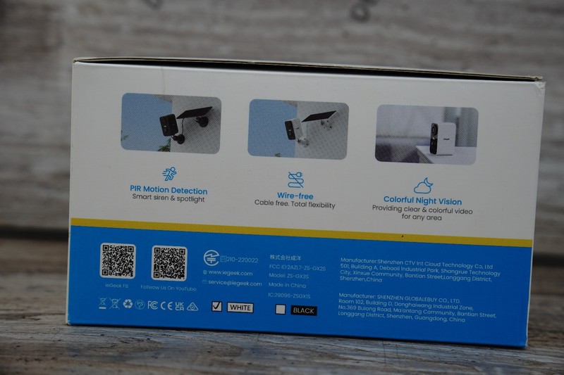 2PCS ieGeek Outdoor Wireless Solar Security Camera 2K Home WiFi Battery CCTV Cam gallery