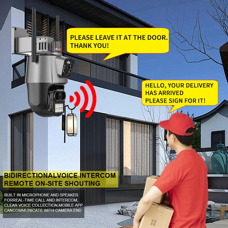 2PCS Camaras De Seguridad Wifi Exterior 4K Inalambrica Con Vision Nocturna Video gallery