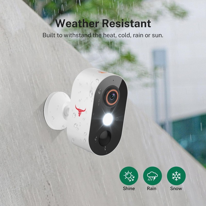 1080p Wireless Security Camera with AI Human Detection, Night Vision, 2-Way Talk gallery