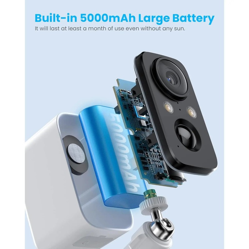 Solar Panel Security Cameras Wireless Outdoor with Solar Panel- Battery Powered gallery