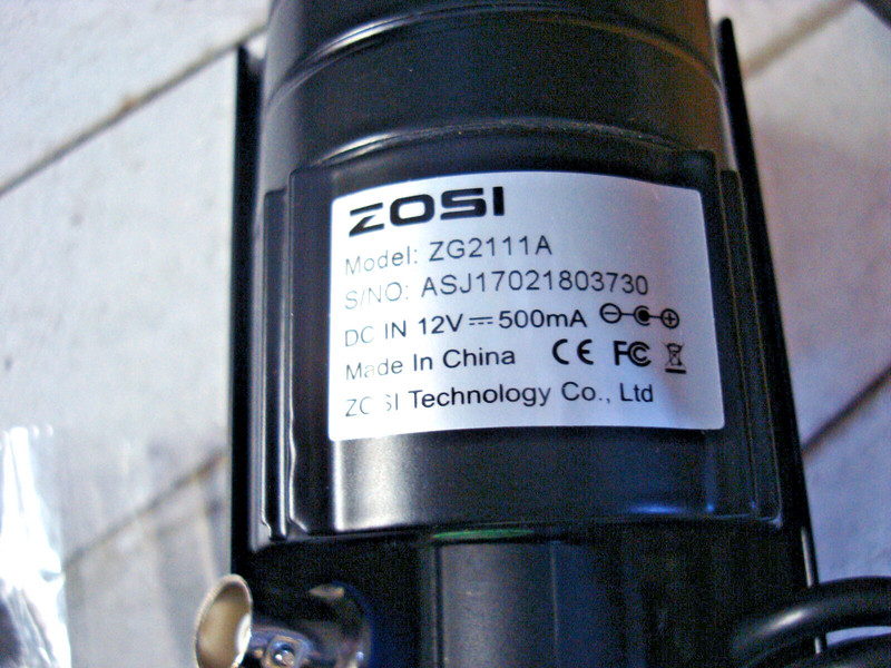 NEW - Zosi ZG2111A Bullet Security Camera with Night Vision + BNC Cable gallery