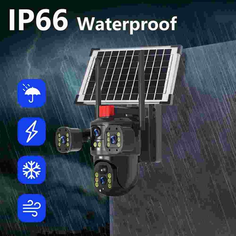 6MP Camara De Seguridad Inalambricas Para Exterior Con Vision Nocturna y Audio gallery
