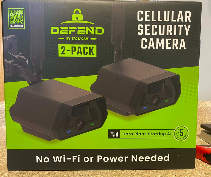 Tactacam DEFEND (Gen 1) Cellular Security Camera 2-Pack DFD-GRD02 Blk / Extra Ba