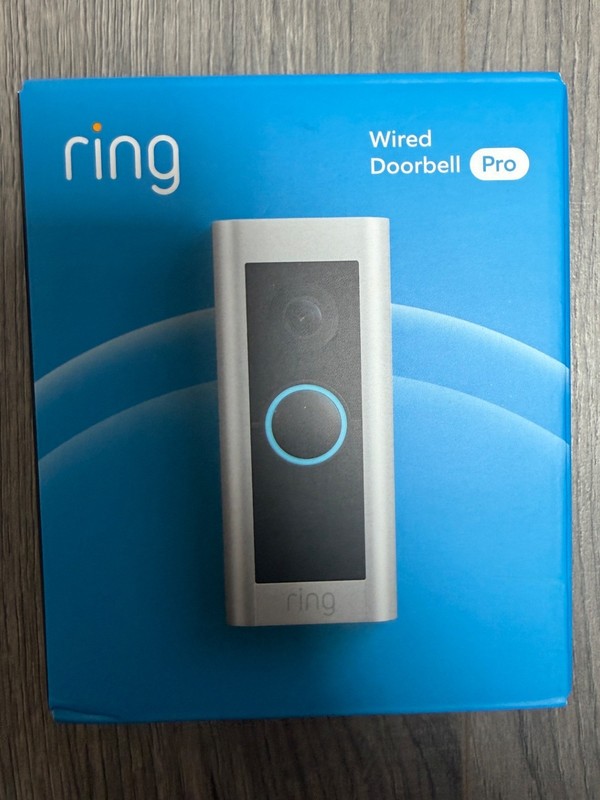 Ring Wired Doorbell Pro With 3D Motion HD Video Smart WiFi Doorbell Satin Nickel
