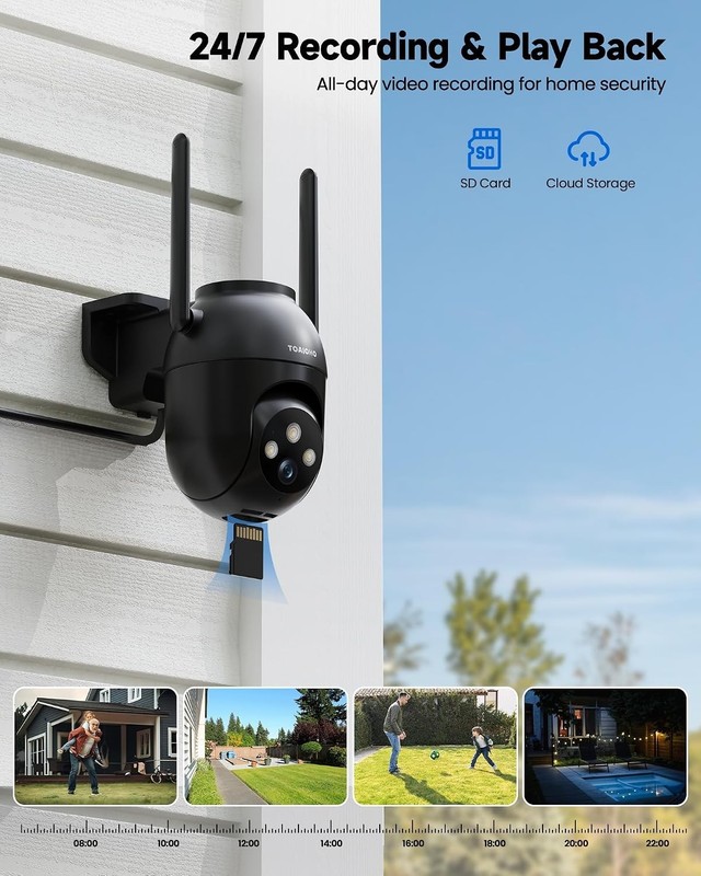 Advanced 3MP Waterproof Camera - 24/7 Recording & Motion Detection Technology gallery