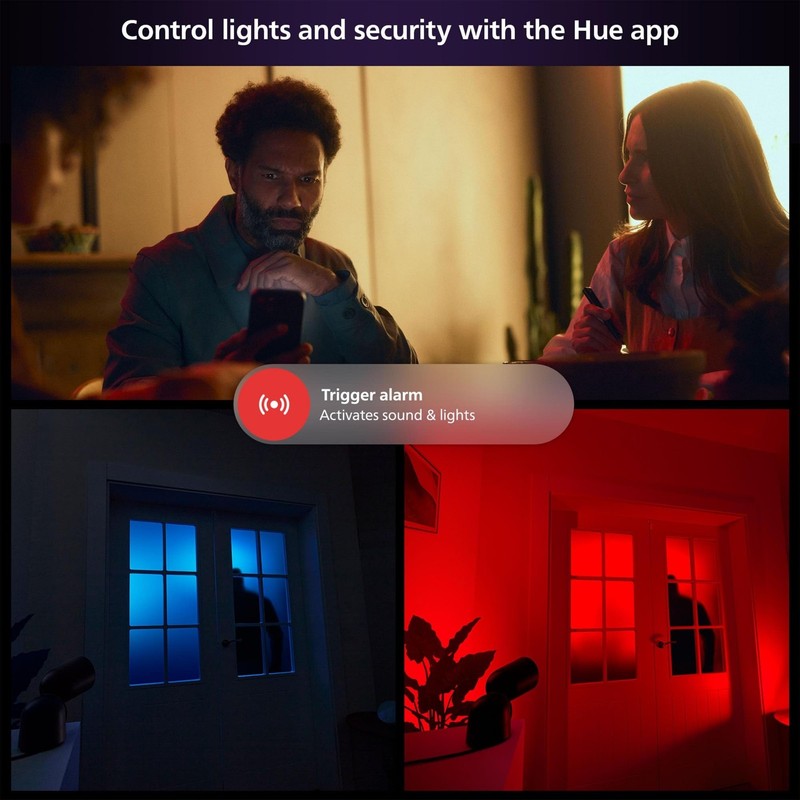 Philips Hue Secure Battery Powered Smart Security Camera 1080P Hd Home Monito... gallery