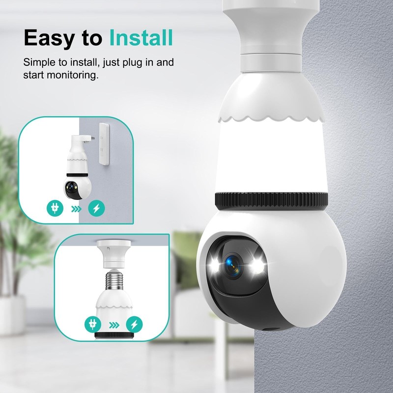 2K Camaras De Seguridad 360 Inalambricas Solar 5G Y 2.4G 24/7 Para Casa Exterior gallery