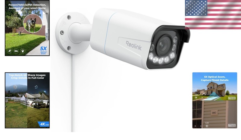 RLC-811A Color Night Vision Security Camera - 5X Optical Zoom & Smart Alerts gallery