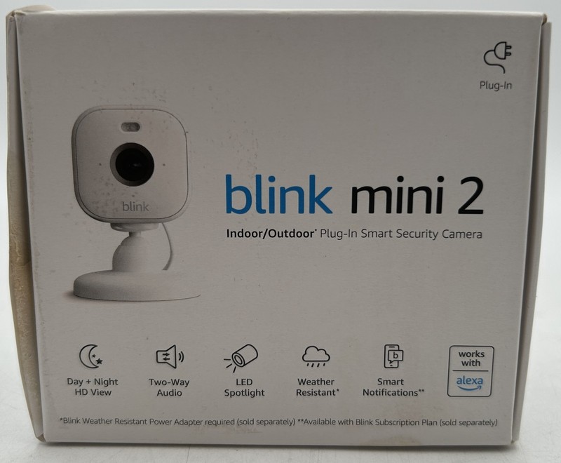 Blink Mini 2 Home Security Camera 1080p – White