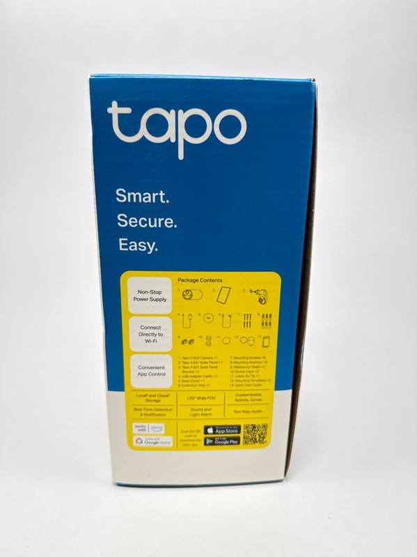Tapo SolarCam C403 Kit Wireless Outdoor Camera 1080P Solar Panel Night Vision gallery
