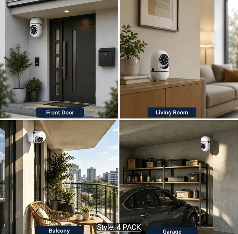 set 4 CLOUD STORAGE Wi-Fi camera Intelligent Camera High Resolution gallery