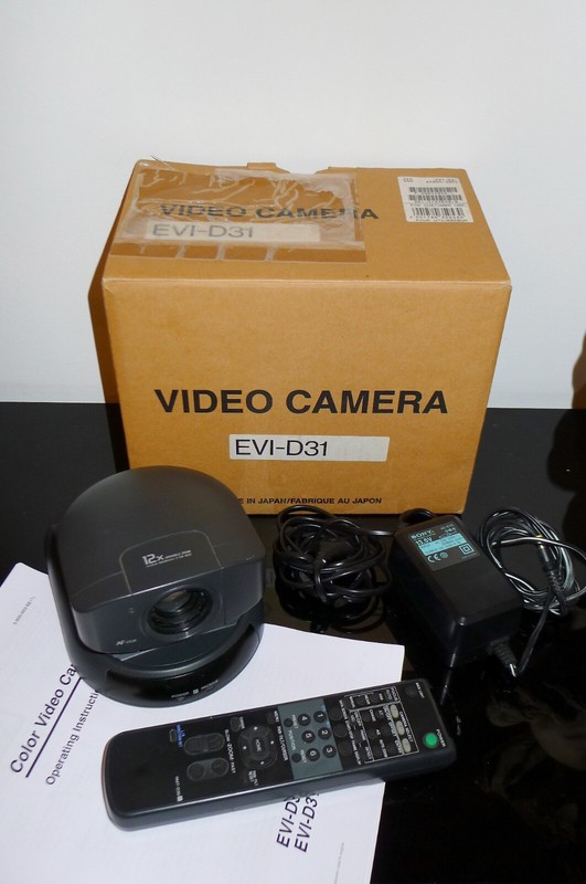 Sony EVI D31 12x Motorized Dome Pan Tilt Video Conferencing Camcorder