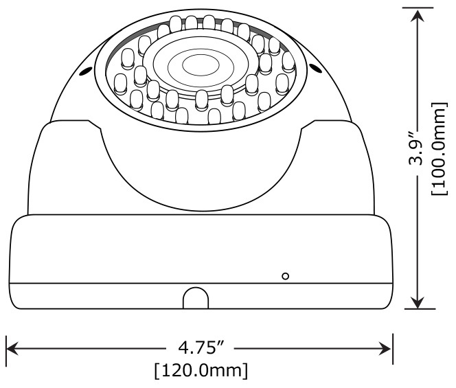 AM 1800TVL 36IR LED 2.8-12mm Varifocal Lens Dome Surveillance Security Camera 4 gallery