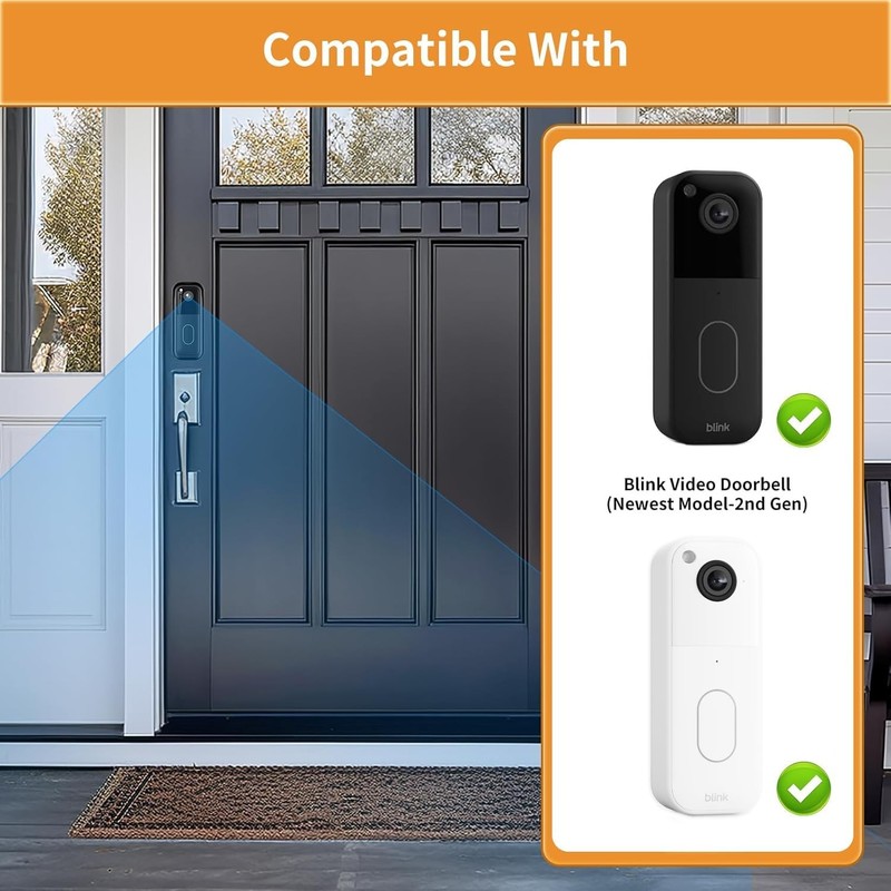 NoDrill Mount for Blink Video Doorbell – Strong Adhesive, AntiTheft Bracket gallery