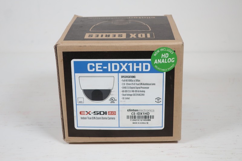 NEW Clinton Electronics IDX Series CE-IDX1HD Indoor Dome Analog TVI Camera