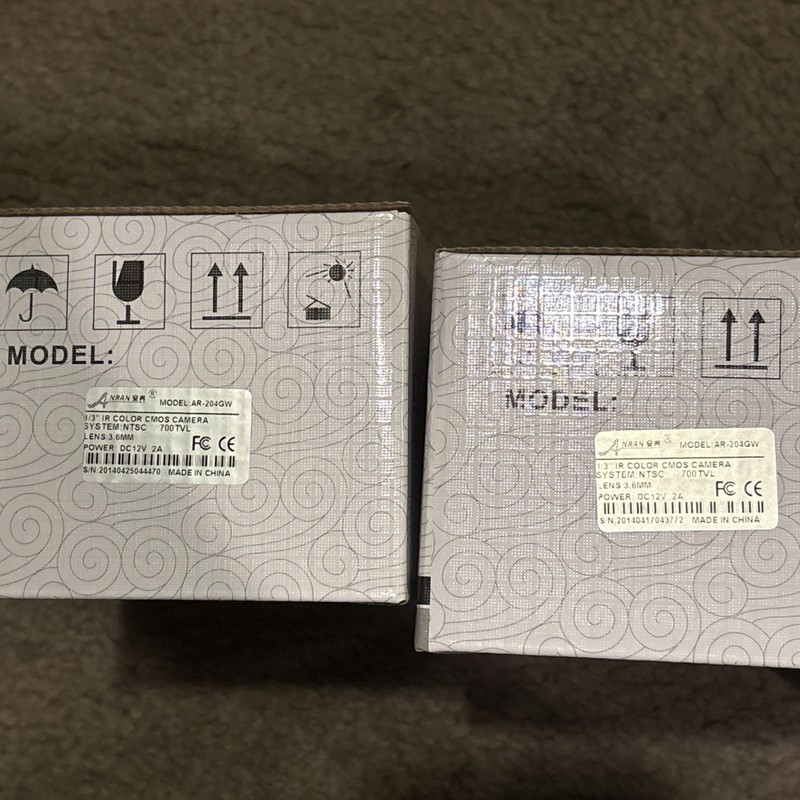NEW Lot Of 3 Sony CCD 700TVL 3.6mm Lense Color Security Cameras 1/4 And 1/3 Inch gallery