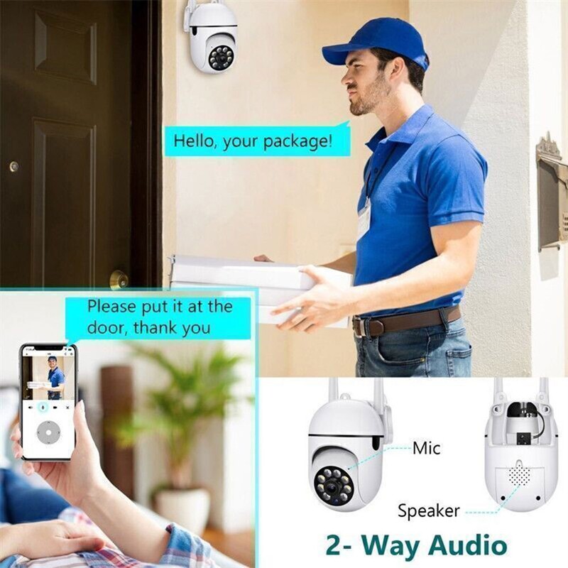 4-Pack Wireless 5G WiFi Security Camera System Smart Outdoor Night Vision 1080P gallery