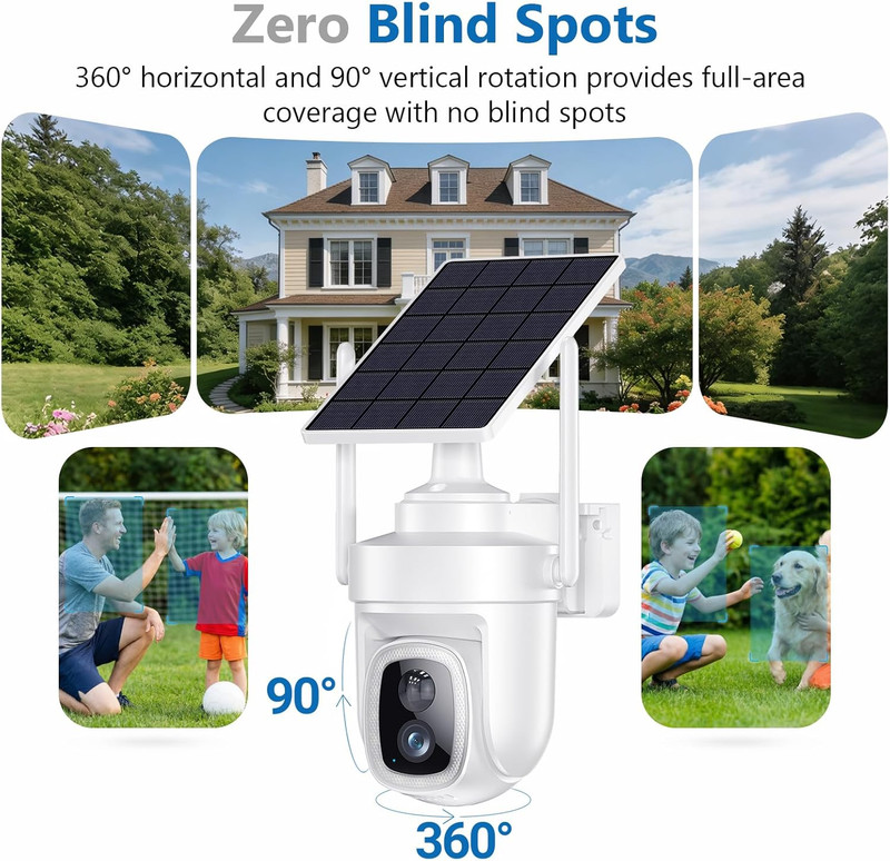 4K Security Cameras Wireless Outdoor with Local Storage Base,No Subscription Req gallery