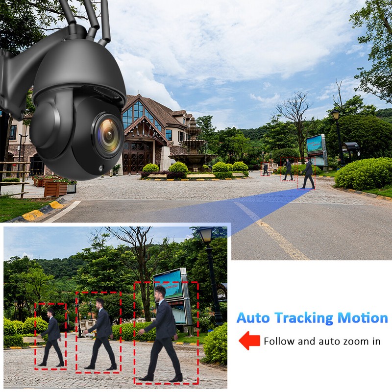 5MP Outdoor IP Camera 4G WIFI Wireless PTZ CCTV HD Smart Home Security IR Camera gallery