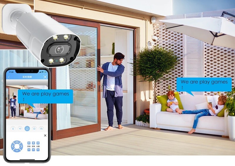 Security 5MP IP Camera WiFi Outdoor Color Night Vision Spotlight Bullet gallery