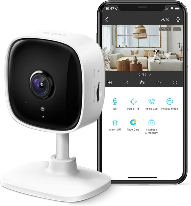 2K Indoor Security Camera for Baby Monitor, Dog Camera W/Motion Detection, 2-Way gallery