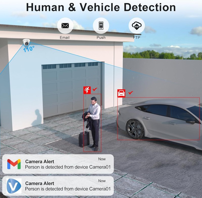 Smart Color Night Vision 8MP PoE Camera for Indoor/Outdoor Surveillance gallery