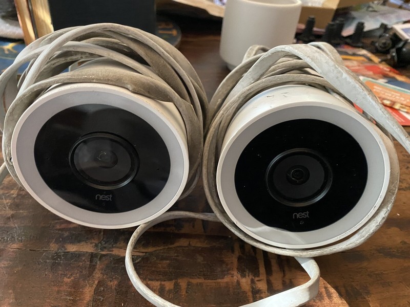 Nest NC4200US Cam IQ Outdoor Smart Wi-Fi Security Camera – 2 Pack USED