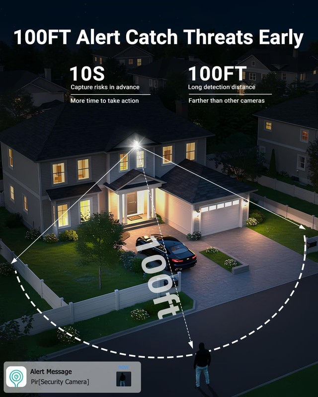 2K Solar Security Camera Outdoor 24 7 Recording 360 Auto gallery