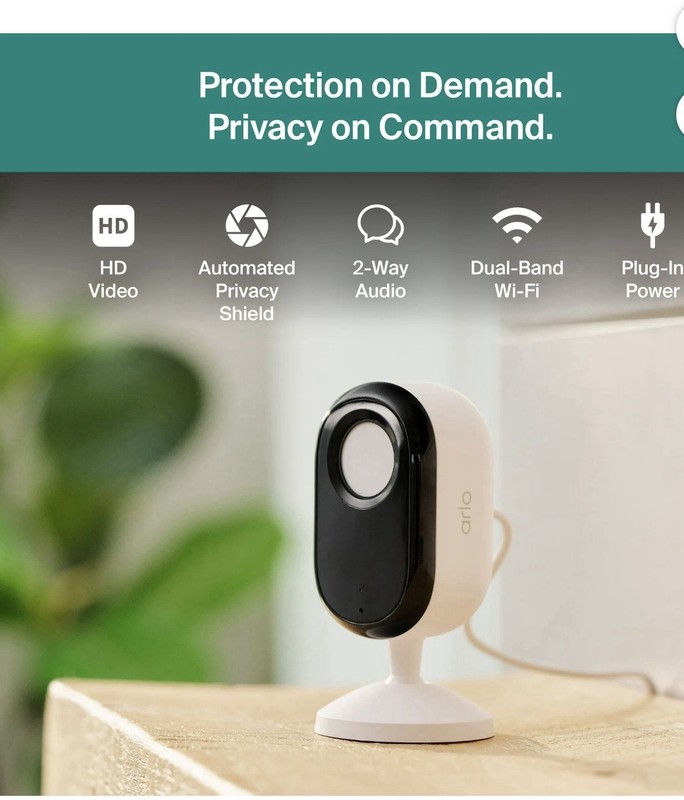 Arlo Essential Indoor Security Camera [ 3rd Gen,2025 Release]HD Video, Wired Plu gallery