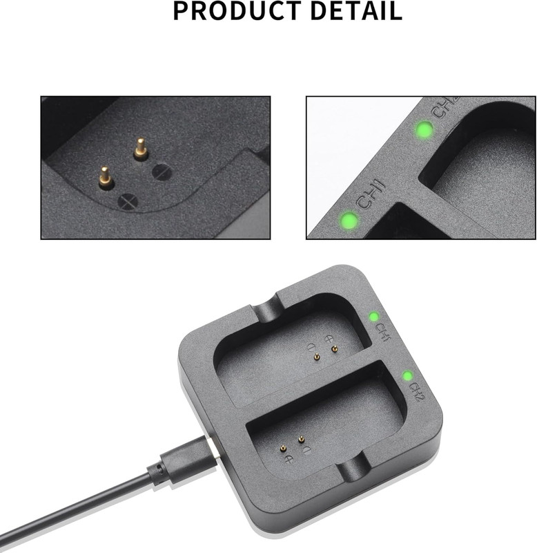 Battery Charger for Ring Rechargeable Battery,Dual Port Battery Charger Station gallery
