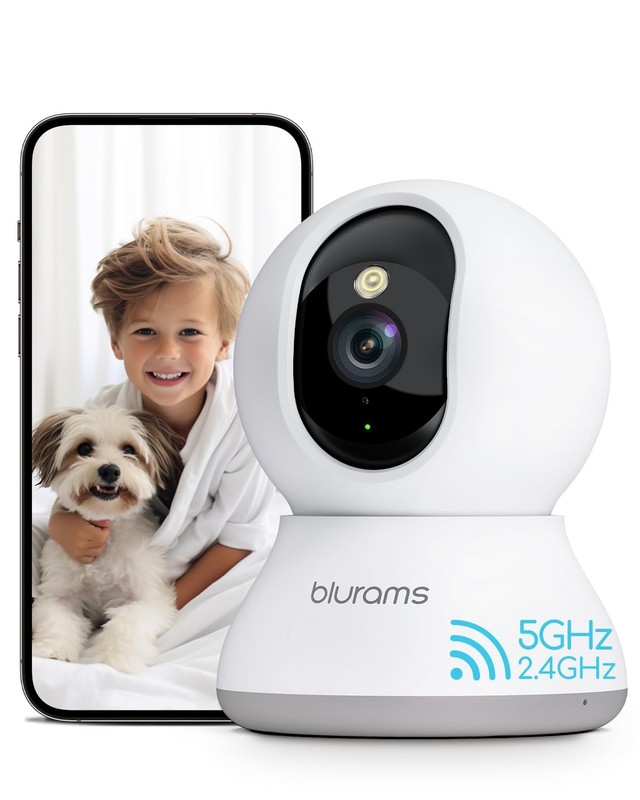 Pet Camera 2K, Dog Camera with Phone App, 360° PTZ Indoor Cameras for Home Se…