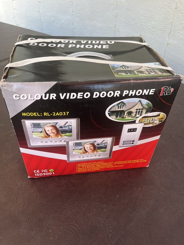 VINTAGE-NEW in BOX”COLOUR VIDEO DOOR PHONE” 2-SCREENS〰️MODEL:RL – CMOS 👀LQQK👀