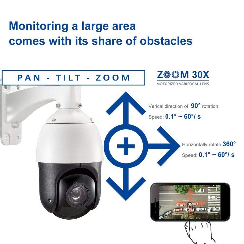 2MP Auto-Cruise PTZ Security Camera 20X Optical Zoom HD 4-in-1 TVI/AHD/CVI/CV... gallery