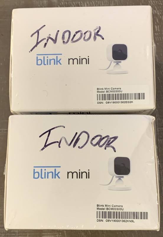Blink Mini Indoor Plug-In Live HD Smart Security Cameras (New in Box) Lot Of 2 gallery