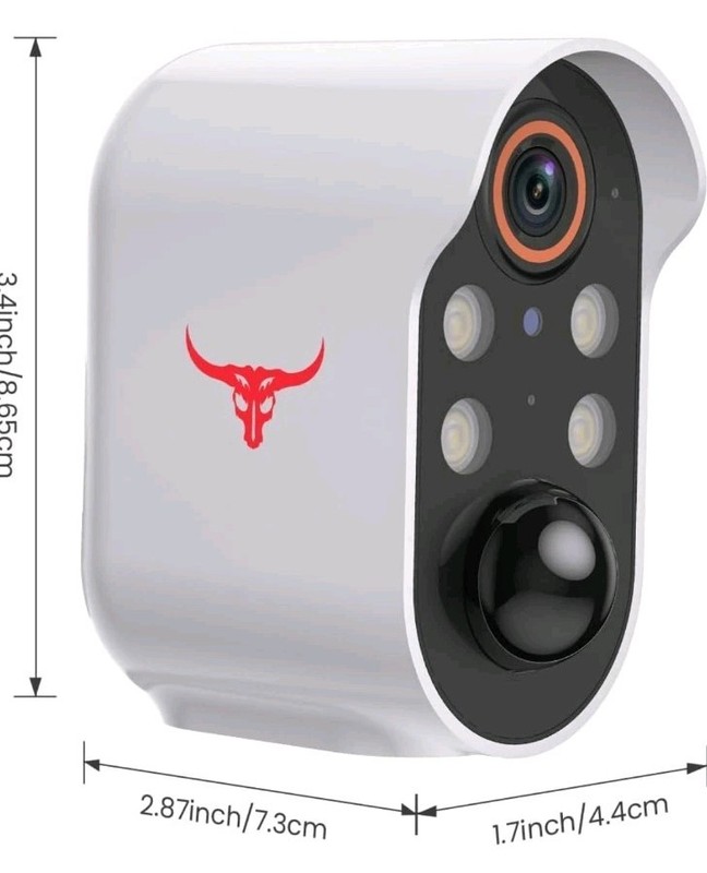 1080p WiFi Outdoor Security Camera, AI Detection, Night Vision, 2 Way Talk gallery