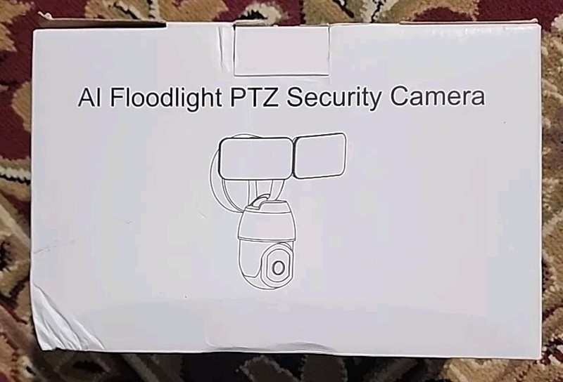 Freecam Floodlight Security Camera,Outdoor 360 PTZ Surveillance Camera,355 Pan