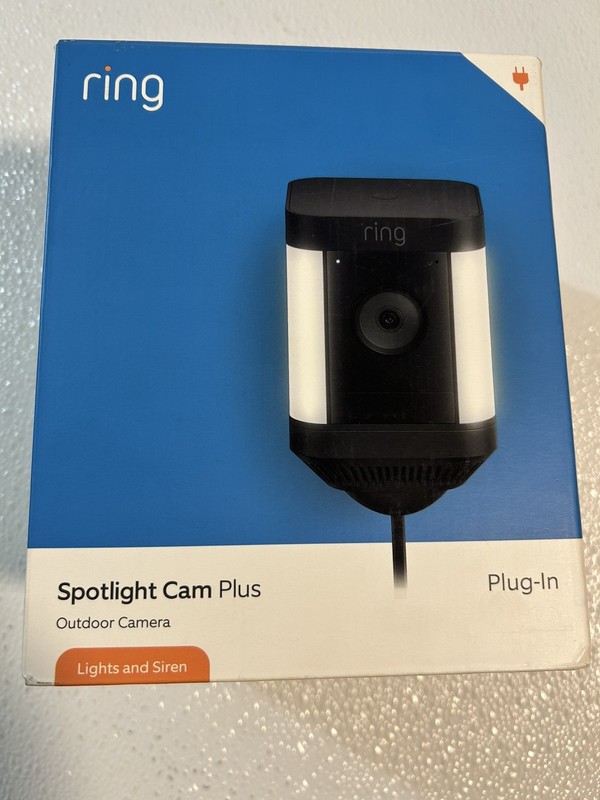 Ring Spotlight Cam Plus Outdoor/Indoor 1080p Plug-In Surveillance Camera