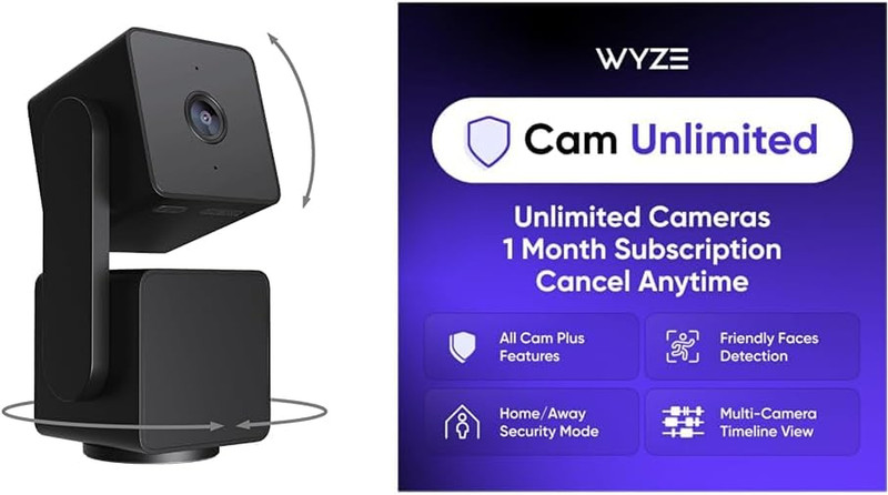 Cam Pan V3 Black 2-Pack Cam Unlimited Monthly, Covers Unlimited Cameras, Auto-Re gallery