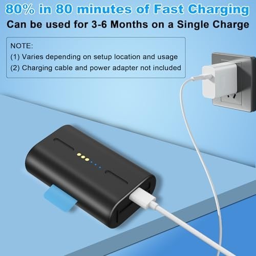 Rechargeable 8000mAh Batteries 2-Pack for Outdoor Security Camera + USB-C Cable gallery