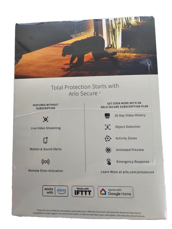Arlo Pro 5S 2K Outdoor Camera 3 Cameras And One Solar Panel *New, Sealed gallery