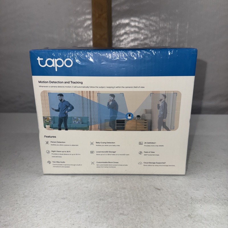 Tp-Link Tapo 2K Pan Tilt Security Camera for Baby Monitor, Dog Cam W/Motion gallery
