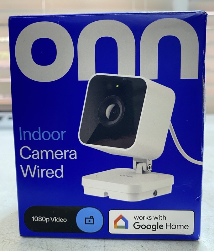 onn Indoor Camera Wired 1080p HDR Google Home & Gemini - Search Video History gallery