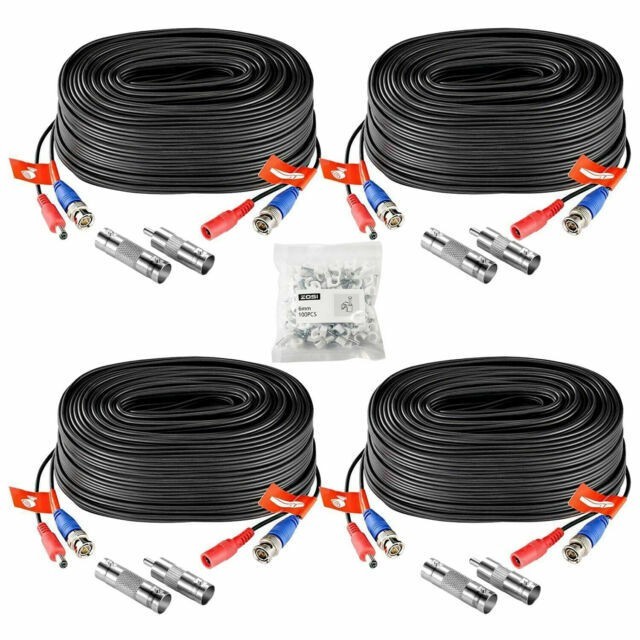 4 PACK ZOSI VIDEO POWER CABLES SP-XC-3004-TVI