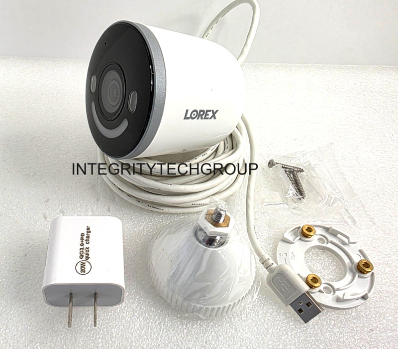 Lorex 4K Spotlight Wi-Fi 6 Security Camera W/ Smart Security Lighting W881AA gallery