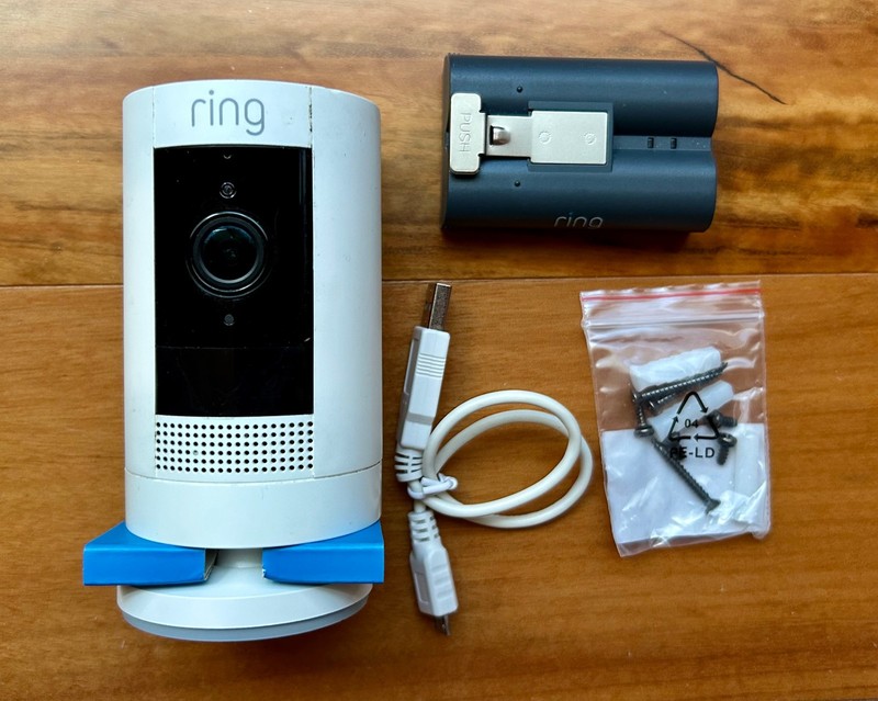 Ring Stick-Up Cam Battery White Wireless Security Camera 1080p HD Indoor/Outdoor gallery