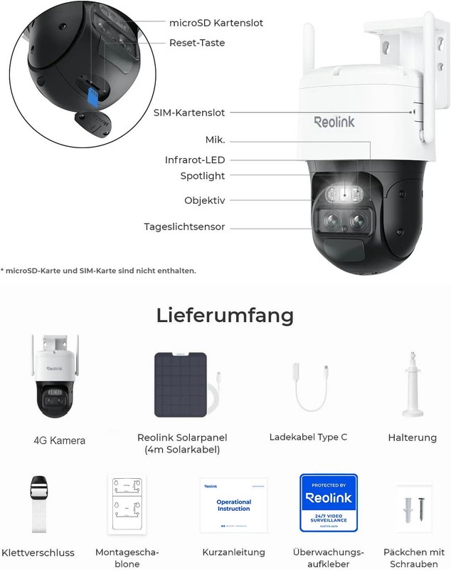 REOLINK Trackmix LTE 4G Security Camera 4K Wireless Solar Battery Camera Outdoor gallery